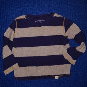 Burt's Bees Striped Long Sleeve Kids Shirt